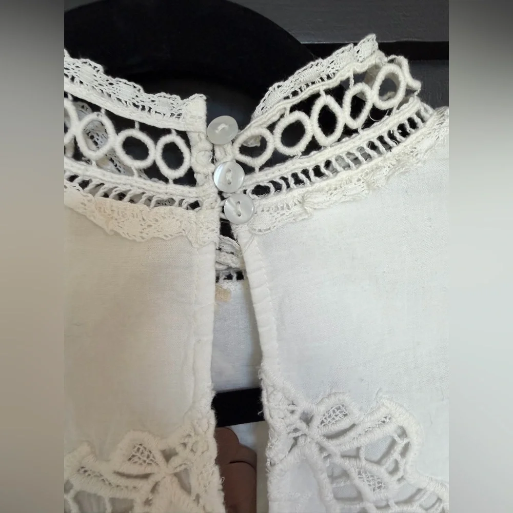 NWT Forever That Girl Mock-Neck Lace Maxi Dress in White, Size Small - Picture 12 of 15